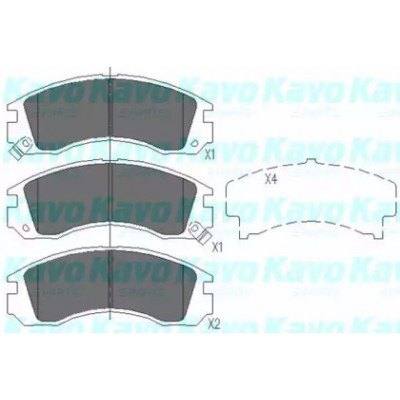 Комплект тормозных колодок, дисковый тормоз KBP5503 KAVO PARTS - купить в магазине запчастей по Украине