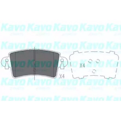 Комплект тормозных колодок, дисковый тормоз KBP6564 KAVO PARTS - купить в магазине запчастей по Украине