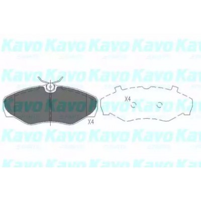 Комплект тормозных колодок, дисковый тормоз KBP6566 KAVO PARTS - купить в магазине запчастей по Украине