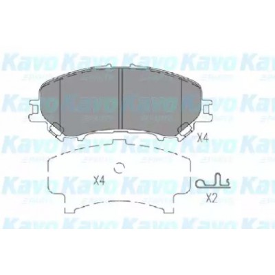 Комплект тормозных колодок, дисковый тормоз KBP6614 KAVO PARTS - купить в магазине запчастей по Украине