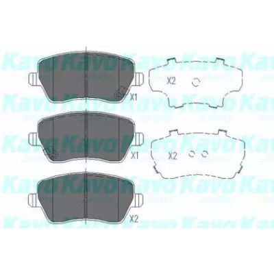 Комплект тормозных колодок, дисковый тормоз KBP8522 KAVO PARTS - купить в магазине запчастей по Украине