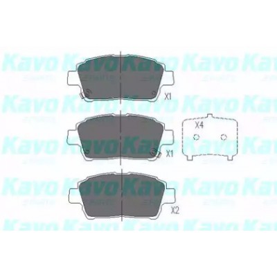 Комплект тормозных колодок, дисковый тормоз KBP9009 KAVO PARTS - купить в магазине запчастей по Украине
