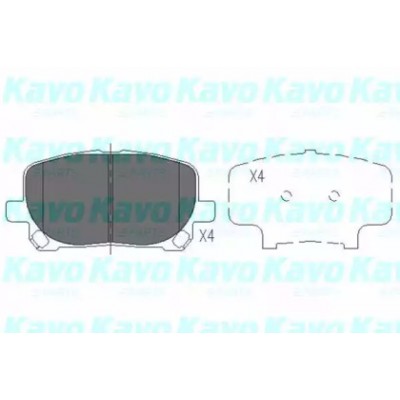 Комплект тормозных колодок, дисковый тормоз KBP9021 KAVO PARTS - купити в магазині запчастин по Україні