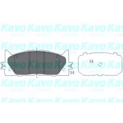 Комплект тормозных колодок, дисковый тормоз KBP9087 KAVO PARTS - купити в магазині запчастин по Україні