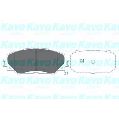 Комплект тормозных колодок, дисковый тормоз KBP9120 KAVO PARTS - купить в магазине запчастей по Украине