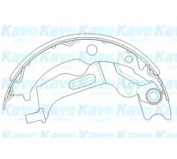 Комплект тормозных колодок KAVO PARTS KBS-1405 KBS1405 KAVO PARTS - купить в магазине запчастей по Украине