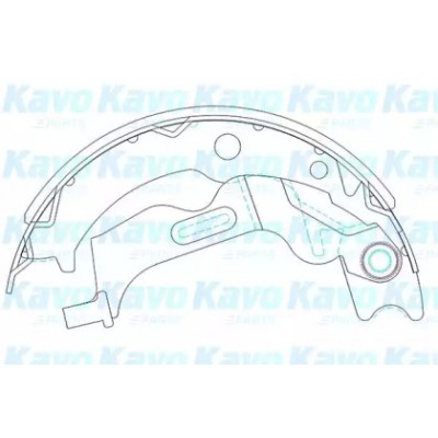 Комплект тормозных колодок KBS1405 KAVO PARTS - купить в магазине запчастей по Украине