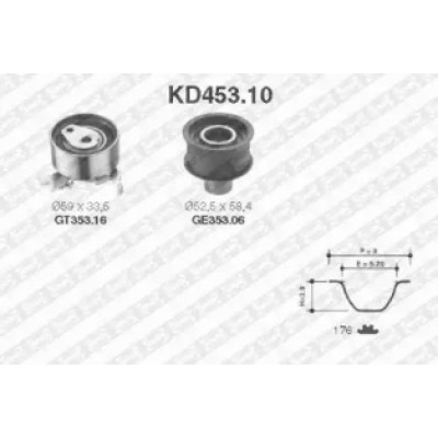 Комплект ремня ГРМ KD45310 SNR - купить в магазине запчастей по Украине