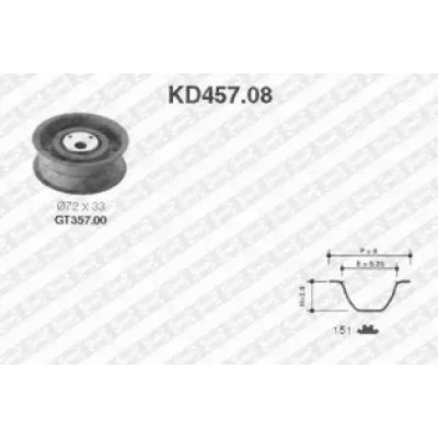 Комплект ремня ГРМ KD45708 SNR - купить в магазине запчастей по Украине