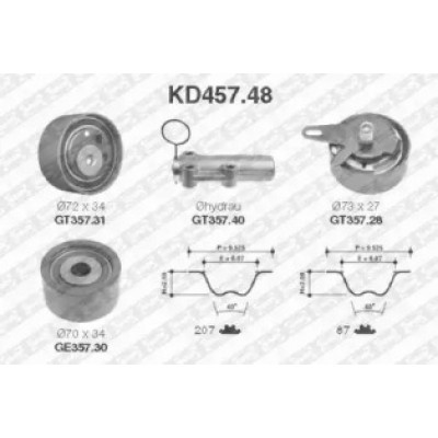 Комплект ремня ГРМ KD45748 SNR - купить в магазине запчастей по Украине
