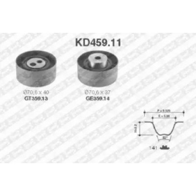 Комплект ремня ГРМ KD45911 SNR - купить в магазине запчастей по Украине