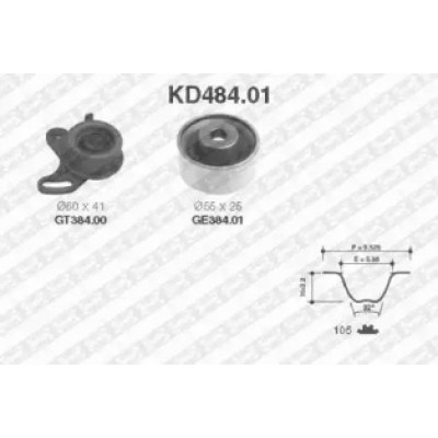 Комплект ремня ГРМ KD48401 SNR - купить в магазине запчастей по Украине