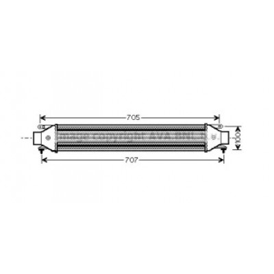 Интеркулер LC4092 AVA QUALITY COOLING - купить в магазине запчастей по Украине