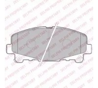 Комплект тормозных колодок, дисковый тормоз DELPHI LP2166 LP2166 DELPHI - купить в магазине запчастей по Украине