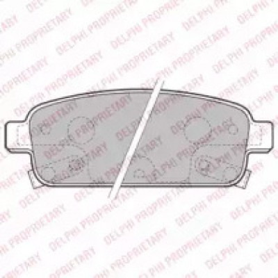 Комплект тормозных колодок, дисковый тормоз LP2167 DELPHI - купить в магазине запчастей по Украине