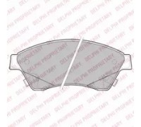Комплект тормозных колодок, дисковый тормоз DELPHI LP2171 LP2171 DELPHI - купить в магазине запчастей по Украине