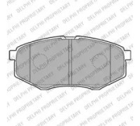Комплект тормозных колодок, дисковый тормоз DELPHI LP2227 LP2227 DELPHI - купити в магазині запчастин по Україні