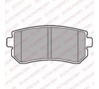 Комплект тормозных колодок, дисковый тормоз DELPHI LP2303 LP2303 DELPHI - купить в магазине запчастей по Украине