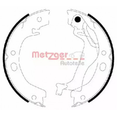Комплект тормозных колодок, стояночная тормозная система MG212 METZGER - купить в магазине запчастей по Украине