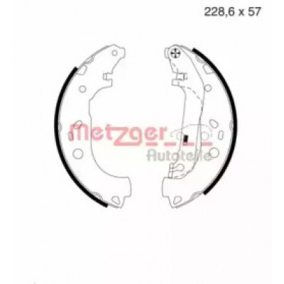 Комплект тормозных колодок MG983 METZGER - купить в магазине запчастей по Украине