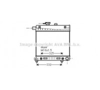 Радиатор, охлаждение двигателя AVA QUALITY COOLING MS2150 MS2150 AVA QUALITY COOLING - купить в магазине запчастей по Украине
