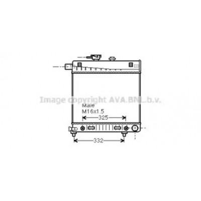 Радиатор, охлаждение двигателя MS2150 AVA QUALITY COOLING - купить в магазине запчастей по Украине