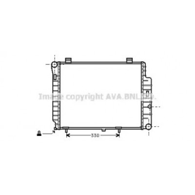 Радиатор, охлаждение двигателя MS2155 AVA QUALITY COOLING - купить в магазине запчастей по Украине