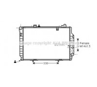 Радиатор, охлаждение двигателя AVA QUALITY COOLING MS2203 MS2203 AVA QUALITY COOLING - купить в магазине запчастей по Украине