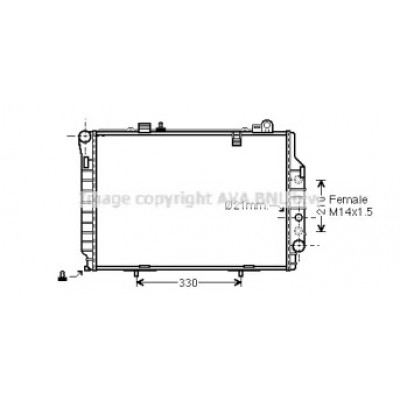 Радиатор, охлаждение двигателя MS2203 AVA QUALITY COOLING - купить в магазине запчастей по Украине