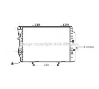 Радиатор, охлаждение двигателя AVA QUALITY COOLING MS2212 MS2212 AVA QUALITY COOLING - купить в магазине запчастей по Украине