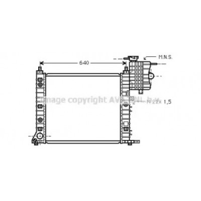 Радиатор, охлаждение двигателя MS2216 AVA QUALITY COOLING - купить в магазине запчастей по Украине
