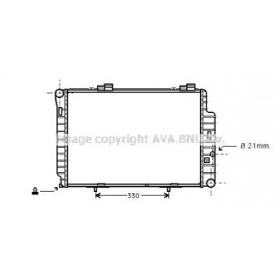 Радиатор, охлаждение двигателя MS2234 AVA QUALITY COOLING - купить в магазине запчастей по Украине