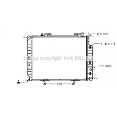 Радиатор, охлаждение двигателя MS2303 AVA QUALITY COOLING - купить в магазине запчастей по Украине