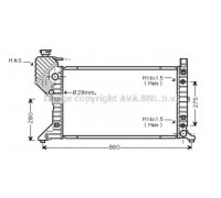 Радиатор, охлаждение двигателя AVA QUALITY COOLING MS2343 MS2343 AVA QUALITY COOLING - купить в магазине запчастей по Украине