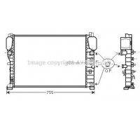 Радиатор, охлаждение двигателя AVA QUALITY COOLING MS2394 MS2394 AVA QUALITY COOLING - купить в магазине запчастей по Украине
