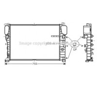 MS2459 AVA QUALITY COOLING - купить в магазине запчастей по Украине