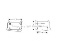 масляный радиатор, двигательное масло AVA QUALITY COOLING MS3318 MS3318 AVA QUALITY COOLING - купить в магазине запчастей по Украине