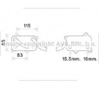 MS3555 AVA QUALITY COOLING - купить в магазине запчастей по Украине