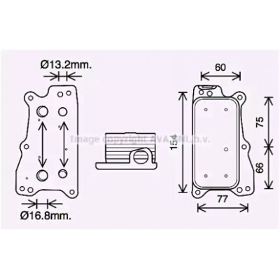 масляный радиатор, двигательное масло MS3688 AVA QUALITY COOLING - купить в магазине запчастей по Украине