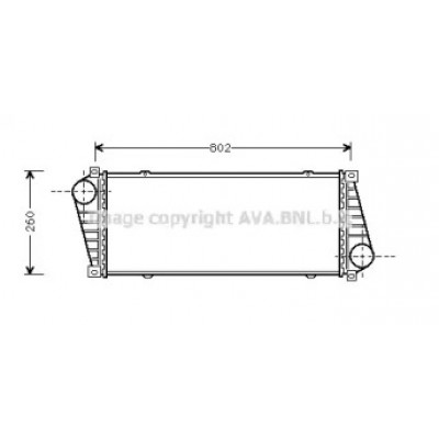 Интеркулер MS4217 AVA QUALITY COOLING - купить в магазине запчастей по Украине