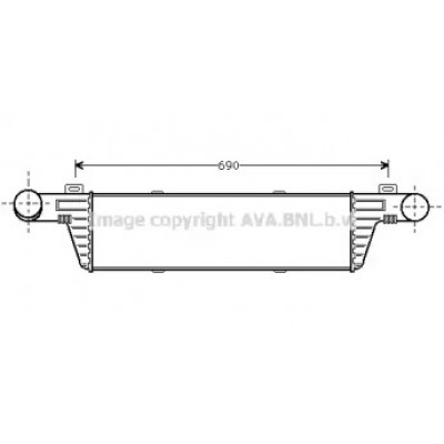 Интеркулер MS4224 AVA QUALITY COOLING - купить в магазине запчастей по Украине