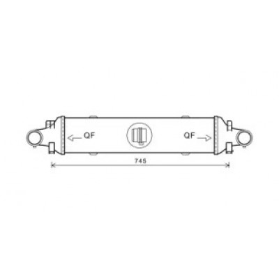 Интеркулер MS4593 AVA QUALITY COOLING - купить в магазине запчастей по Украине