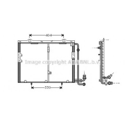 Конденсатор, кондиционер MS5207 AVA QUALITY COOLING - купить в магазине запчастей по Украине