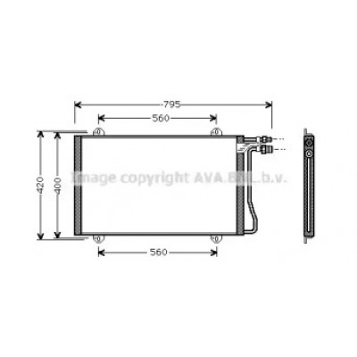 Конденсатор, кондиционер MS5219 AVA QUALITY COOLING - купить в магазине запчастей по Украине