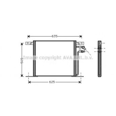 Конденсатор, кондиционер MS5220 AVA QUALITY COOLING - купить в магазине запчастей по Украине