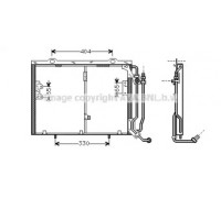 Конденсатор, кондиционер AVA QUALITY COOLING MS5245 MS5245 AVA QUALITY COOLING - купить в магазине запчастей по Украине