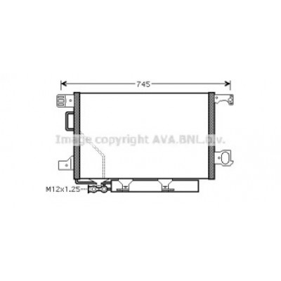 Конденсатор, кондиционер MS5360D AVA QUALITY COOLING - купить в магазине запчастей по Украине