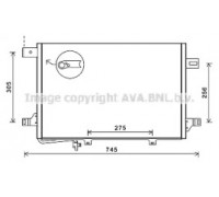 Конденсатор, кондиционер AVA QUALITY COOLING MS5572D MS5572D AVA QUALITY COOLING - купить в магазине запчастей по Украине