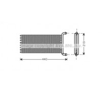 Теплообменник, отопление салона AVA QUALITY COOLING MS6441 MS6441 AVA QUALITY COOLING - купить в магазине запчастей по Украине