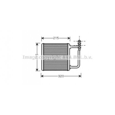 Теплообменник, отопление салона MS6451 AVA QUALITY COOLING - купить в магазине запчастей по Украине